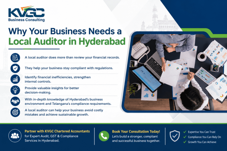 Why Your Business Needs a Local Auditor in Hyderabad | KVGC Chartered Accountants