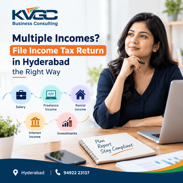 Multiple Incomes? File Income Tax Return in Hyderabad the Right Way